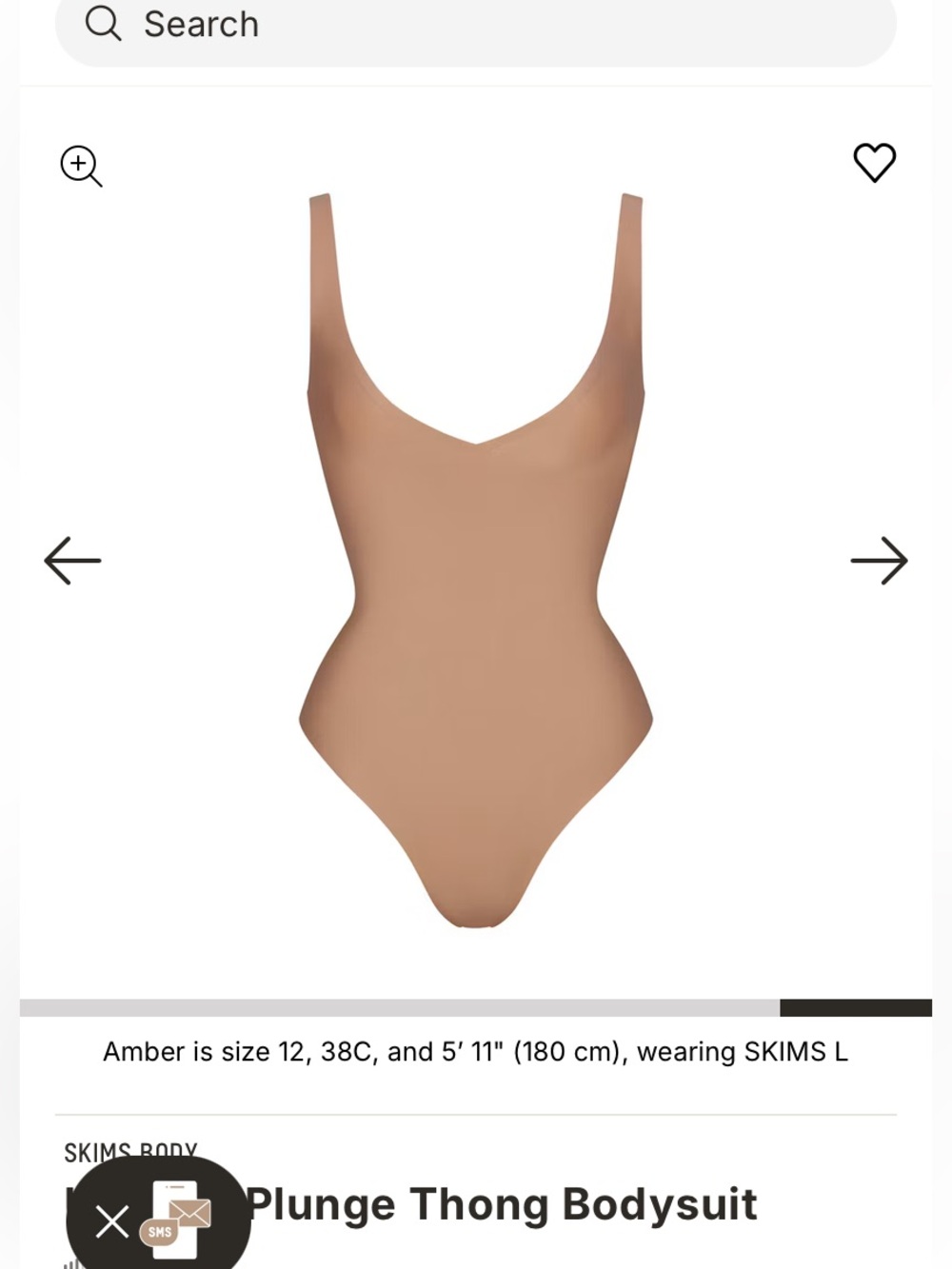 SKIMS Nude One-Piece Bodysuit